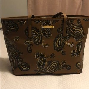 Brand new Michael Kors Jet Set brown paisley Tote